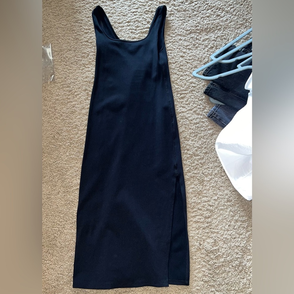 Abercrombie & Fitch Black Sleeveless Maxi Dress
